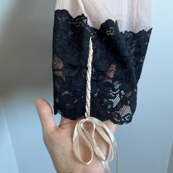 Marciano Pink and Black Silk/Lace Cami - Size Small - Picture 3 of 6